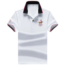 Load image into Gallery viewer, Polo Shirt Men Summer New Men's Short-Sleeved Polo Shirt Mens Embroidery Synthetic Fiber Fabric Youth Casual Business Polo Shirt
