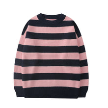 Load image into Gallery viewer, Striped Knitted Sweater Men Women Vintage Tate Langdon Loose Sweaters Harajuku Green Warm Autumn Jumper Pullover Unisex Casual
