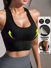 Load image into Gallery viewer, Sports Bras Workout Training Brassiere Seamless Removable Padding Bralette Summer Gym Crop Tops Outdoor Casual
