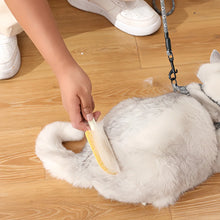 Load image into Gallery viewer, Dual-Sided Pet Grooming Brush: Detangling &amp; Shedding Tool on One Side, Gentle Massage Bristles on the Reverse - for Pets
