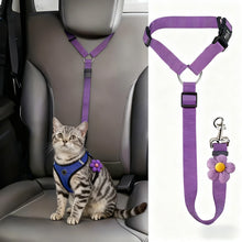 Load image into Gallery viewer, Pet Dog and Cat Seat Belt Car Headrest Restraint Adjustable Safety Rope Car Seat Belt Dog Pet Accessories Pet Supplies
