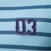 Load image into Gallery viewer, Striped Embroidered Cotton Summer Polo
