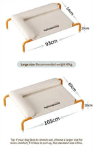 Load image into Gallery viewer, Pet Furniture Mesh Elevated Dog Beds Breathable Removable Raised Dog Bed with Pillow Outside Dog Bed Cat Patio Sunbathing
