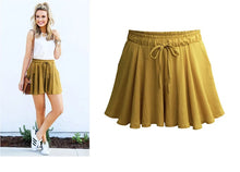 Load image into Gallery viewer, Women Shorts Summer Chiffon Casual Shorts Female Wide Leg Elastic High Waist Shorts Wide Leg  Womens Shorts Summer
