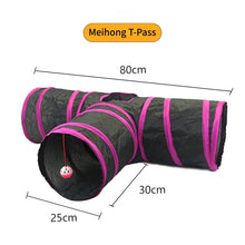 Load image into Gallery viewer, Cat Tunnel Pet Supplies Cat S T Pass Play Tunnel Foldable Cat Tunnel Cat Toy Breathable Drill Barrel for Indoor loud paper

