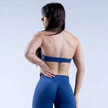 Load image into Gallery viewer, KEEP THAT PUMP Strappy Sports Bra With Logo High Support Womens Yoga Seamless Workout Top Elasticity Fitness Running Gym Bras
