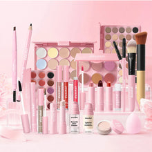 Load image into Gallery viewer, All In One Makeup Set Gathering All Cosmetic Including Base Makeup, Concealer, Contour ,Powder Blusher, Eyebrow Eye, Lip Makeup
