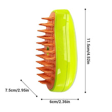 Load image into Gallery viewer, Cat Dog Steamy Brush Steam Brush Electric Sprayer for Massage Pet Grooming Tool Shedding 3 in 1 Electric Sprays Massage Combs
