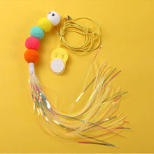 Load image into Gallery viewer, New Type Of Electric Cat Toy with 2 Ropes Smart Hanging Door Auto Swing Feather Toy A Self-entertainment And Cat-teasing Wonder
