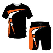 Load image into Gallery viewer, New Men's Tracksuits Summer round neck T-shirt Oversized Men Trend Casual Tracksuits 3D Print T-shirt Shorts 2 Piece Outfit
