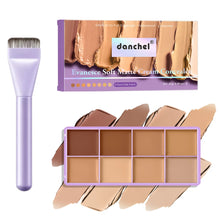 Load image into Gallery viewer, 8 Shade Soft Matte Cream Concealer Palette Full Coverage Fade Dark Circles Blemishes Waterproof Long Lasting Oil Control Makeup
