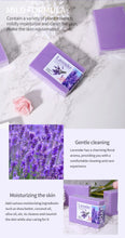 Load image into Gallery viewer, Natural Organic Lavender Essential Oil Soap Handmade Soap for Cleansing, Refreshing, Oil Control, Bath Soap
