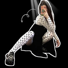 Load image into Gallery viewer, Women Jumpsuit Y2K Streetwear Moon Print Jumpsuit Elastic Long Sleeve Round Neck Autumn Sexy Fashion Bodysuit
