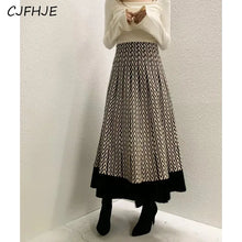 Load image into Gallery viewer, Retro Knitted Pleated Midi Skirt
