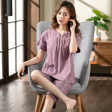 Load image into Gallery viewer, Cotton Cartoon Summer Pajama Set
