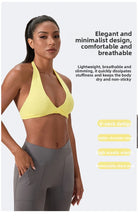 Load image into Gallery viewer, YOGA Naked Feeling Strappy Padded Sports Bras for Women - Fitness Workout Top Criss Cross Back Yoga sports Bras No steel ring
