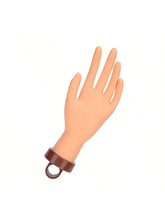 Load image into Gallery viewer, Nail art beginners practice fake hand models with insertable nail plates, bendable fingers, display racks, rubber hands
