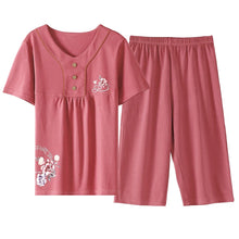 Load image into Gallery viewer, Cotton Cartoon Summer Pajama Set
