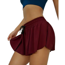 Load image into Gallery viewer, Women's Shorts Sporty Style Elastic Waist with Drawstring Side Slit Built-in Shorts Micro Running Shorts Workout Wear
