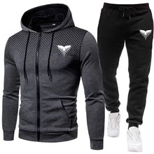 Load image into Gallery viewer, Men's Tracksuit Zipper Coat and Black Sweatpants Outdoor Casual Sporty Hoodie Jogging Suit Male Autumn Training Set Sweatshirts
