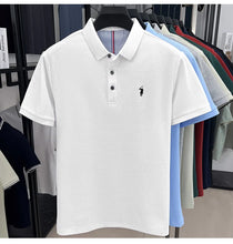 Load image into Gallery viewer, 100% pure cotton high-end brand men's short sleeve polo shirt summer fashion original pony embroidery golf Paul  casual T-shirt
