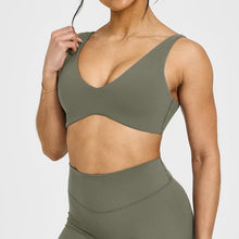 Load image into Gallery viewer, Yoga fitness sports bra women's gathered beautiful back high-intensity sports vest tight sportswear breathable sports top
