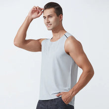 Load image into Gallery viewer, Men's Fitness Tank Top Summer Gym Clothing Bodybuilding Muscle Vest Sleeveless Shirt O Neck Breathable Quick Dry Workout Tops
