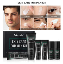 Load image into Gallery viewer, Skin Care Set for Men Essential Routine Daily Face Wash Facial Scrub Moisturizer SPF Night Cream Hydrated Skin Gifts For Men Ski
