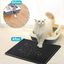 Load image into Gallery viewer, Cat Litter Mat With Gift Double Layer Waterproof Pet Litter Box Mat Non-slip Sand Cat Pad Washable Bed Mat Clean Pad Products
