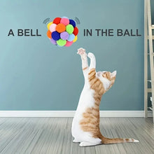 Load image into Gallery viewer, Colorful Woolen Bell Ball Toy

