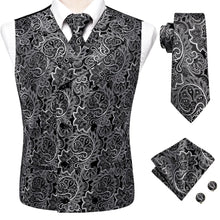 Load image into Gallery viewer, Men’s Silk Jacquard Suit Vest Set
