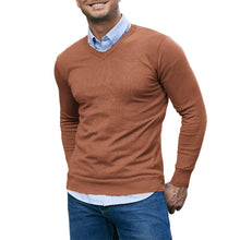 Load image into Gallery viewer, Slim V-Neck Knit Pullover
