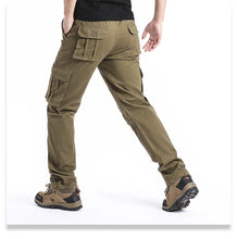 Load image into Gallery viewer, Loose Cotton Tactical Cargo Pants
