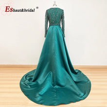 Load image into Gallery viewer, Elegant Wedding Evening Dress for Women 2026 V Neck Long Sleeves Mermaid with Detachable Train Prom Party Gowns Customized
