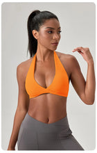 Load image into Gallery viewer, YOGA Naked Feeling Strappy Padded Sports Bras for Women - Fitness Workout Top Criss Cross Back Yoga sports Bras No steel ring
