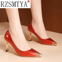 Load image into Gallery viewer, High Heels Women's Stiletto Heels 2020 Autumn New All-match Women's Shoes Black Sexy Temperament Pointed Toe Single Shoes Women

