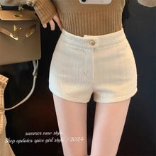 Load image into Gallery viewer, High Waist A Line Wool Shorts
