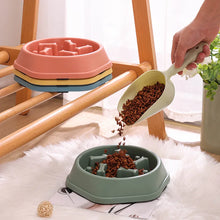Load image into Gallery viewer, Pet Cat Dog Slow Food Bowl Fat Help Healthy Round Anti-choking Thickened And Non-slip Multiple Colors Shapes
