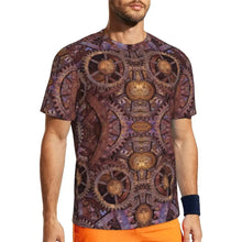 Load image into Gallery viewer, Gym T Shirt For Men Steampunk Design T-Shirts Fashion Wonderful Clockwork Vintage Summer Tees O Neck Streetwear Design Tops
