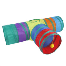 Load image into Gallery viewer, Cat Tunnel Pet Supplies Cat S T Pass Play Tunnel Foldable Cat Tunnel Cat Toy Breathable Drill Barrel for Indoor loud paper
