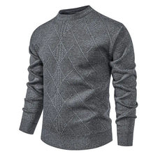 Load image into Gallery viewer, New Sweater Men Casual Knitted Pullover Solid Color Warm Regular Fit Round Neck Sweater Pullovers Mens Sweatwear
