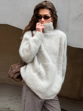 Load image into Gallery viewer, Soft Turtleneck Knit Pullover Sweater

