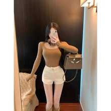 Load image into Gallery viewer, High Waist A Line Wool Shorts
