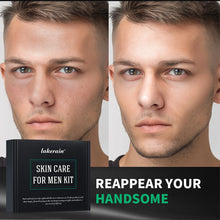 Load image into Gallery viewer, Skin Care Set for Men Essential Routine Daily Face Wash Facial Scrub Moisturizer SPF Night Cream Hydrated Skin Gifts For Men Ski
