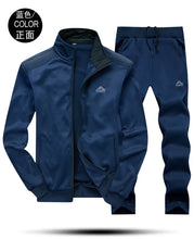 Load image into Gallery viewer, Tracksuits Men Polyester Sweatshirt Sporting Fleece 2026 Gyms Spring Jacket + Pants Casual Men's Track Suit Sportswear Fitness
