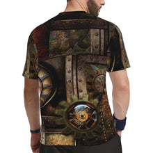 Load image into Gallery viewer, Gym T Shirt For Men Steampunk Design T-Shirts Fashion Wonderful Clockwork Vintage Summer Tees O Neck Streetwear Design Tops

