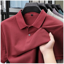 Load image into Gallery viewer, Men's 100% Cotton Polo Shirt - Summer Casual Breathable Tee,19 Colors,Ideal for Golf and Sports,Business Casual,Silk-Like Finish
