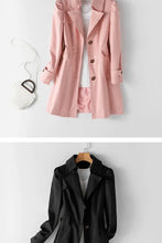 Load image into Gallery viewer, Slim Double Breasted Long Trench
