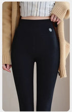 Load image into Gallery viewer, Pure Cotton Leggings Women Autumn Large Size High Waist Tight Nine-point Thickened Small Feet Make Them Look Slim Warm Pants
