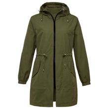 Load image into Gallery viewer, Women Trench Coat New Spring Autumn Jacket Casual Long Sleeve Hooded Mid Long Windbreaker Female Overcoat High-Quality Coats
